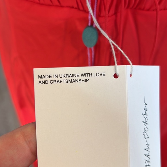 BRAND NEW !! Anna October Red Backless Maxi Dress with Straps SILK - Picture 11 of 11